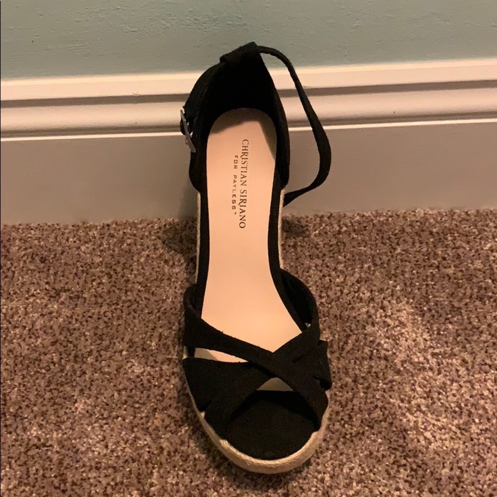 Open toe wedges